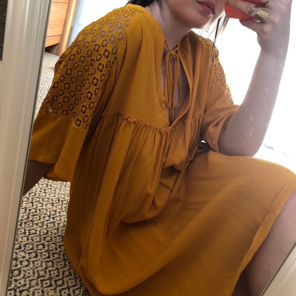 Zara yellow babydoll dress - Picture 2 of 5